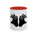 Show Up Living Accent Coffee Mug | Heart-Hands Design (11oz & 15oz)
