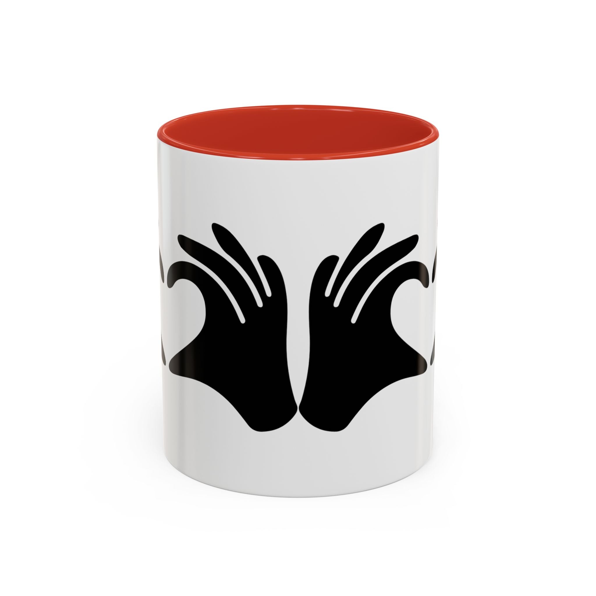 Show Up Living Accent Coffee Mug | Heart-Hands Design (11oz & 15oz)