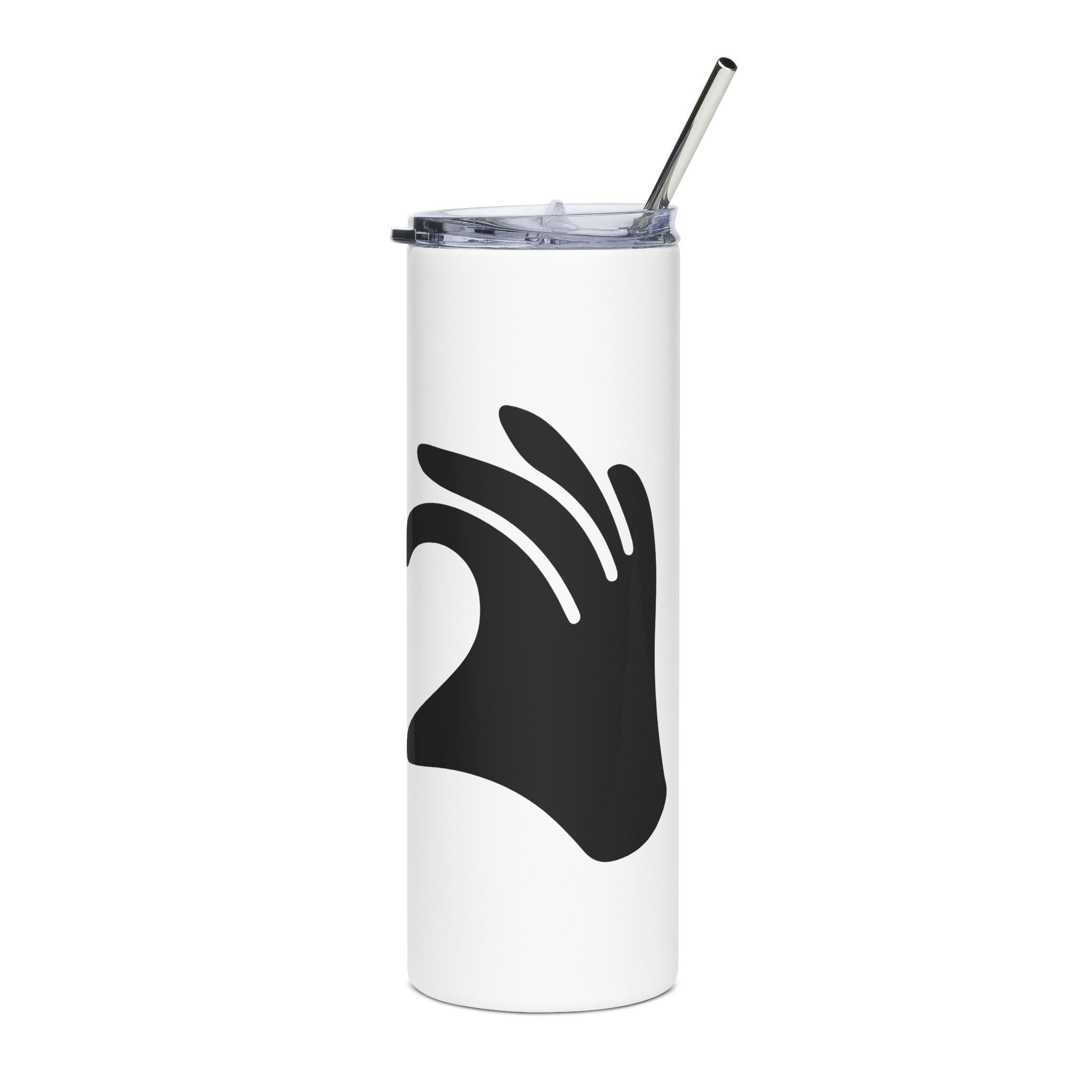 Black marker pen on a white background