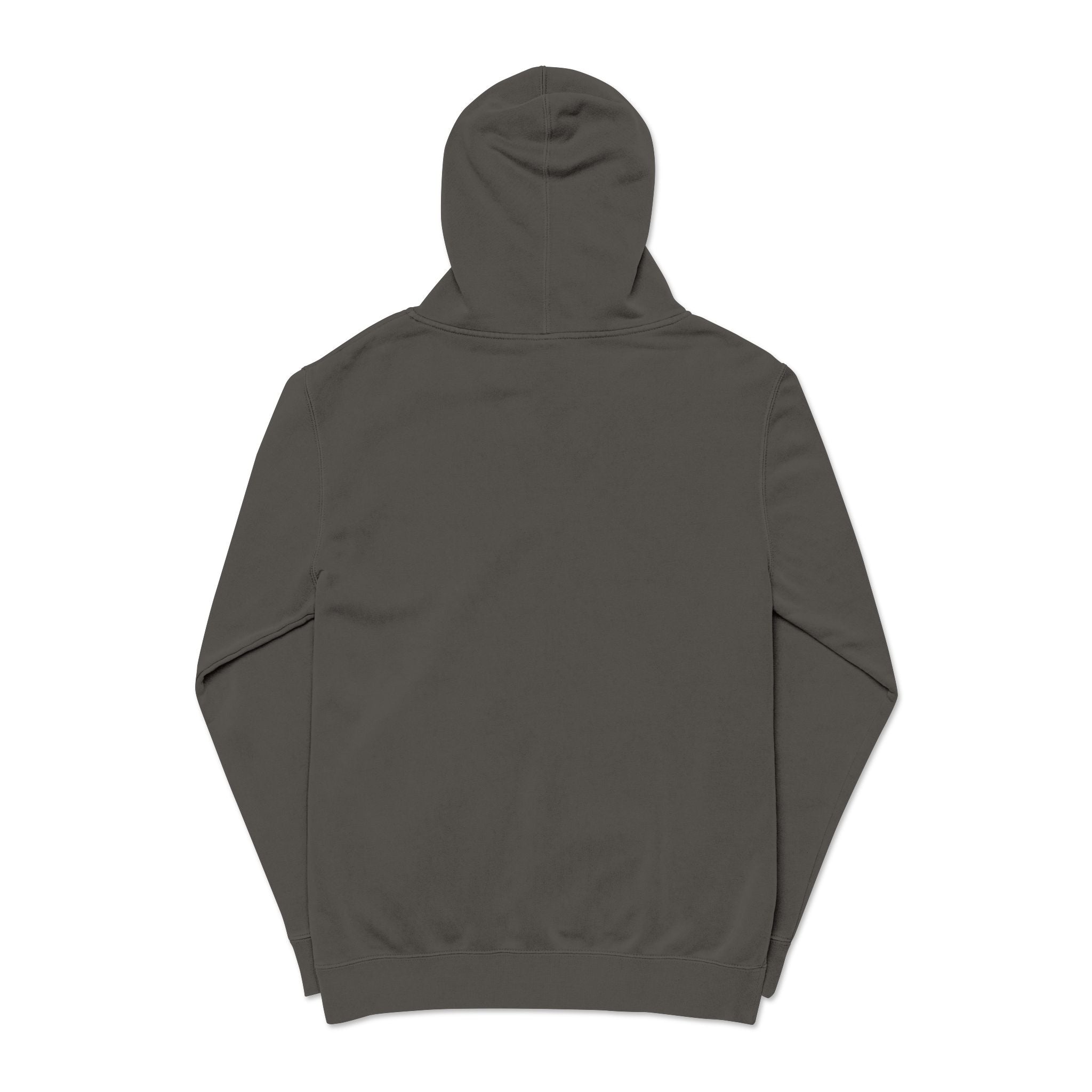Green hoodie on a white background