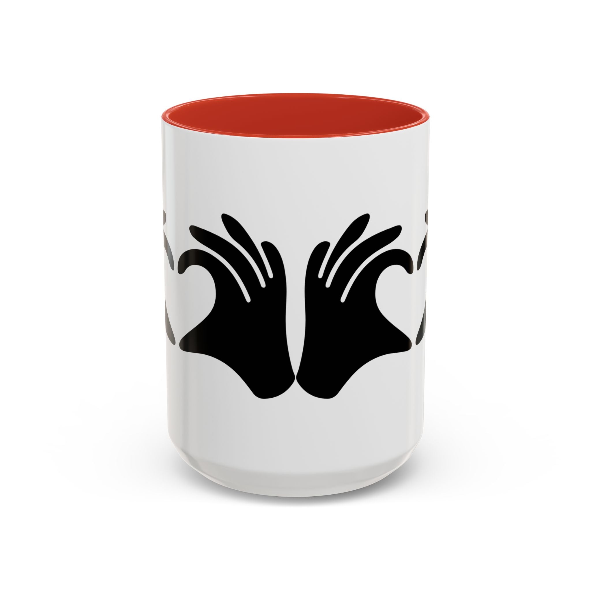 Show Up Living Accent Coffee Mug | Heart-Hands Design (11oz & 15oz)