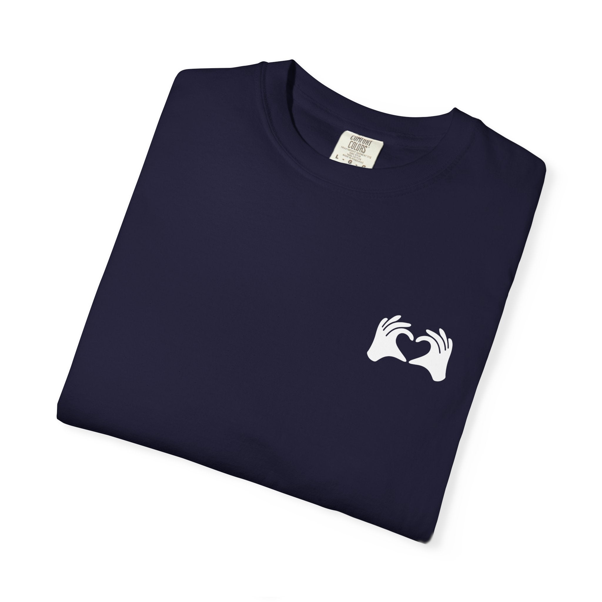 Black t-shirt with 'Sheepdog' logo on a white background