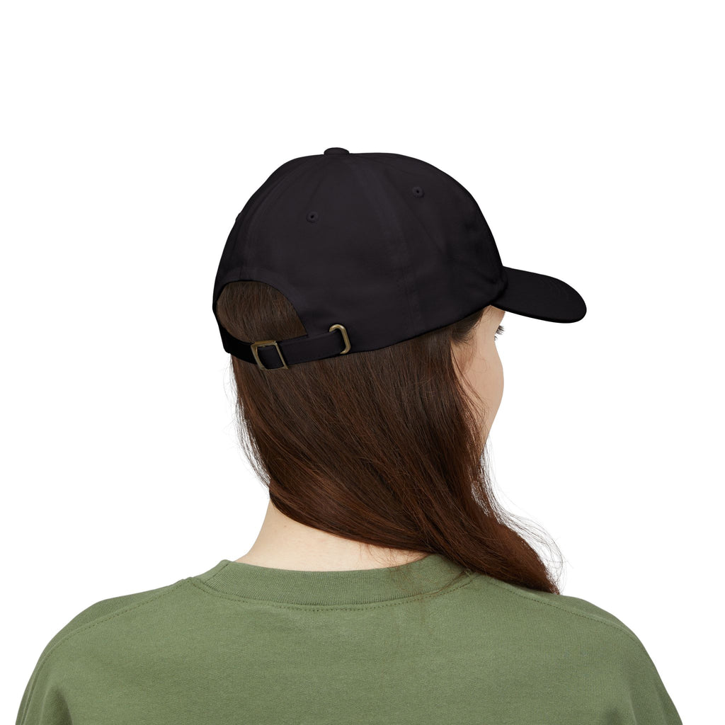 Person wearing a black cap on a white background