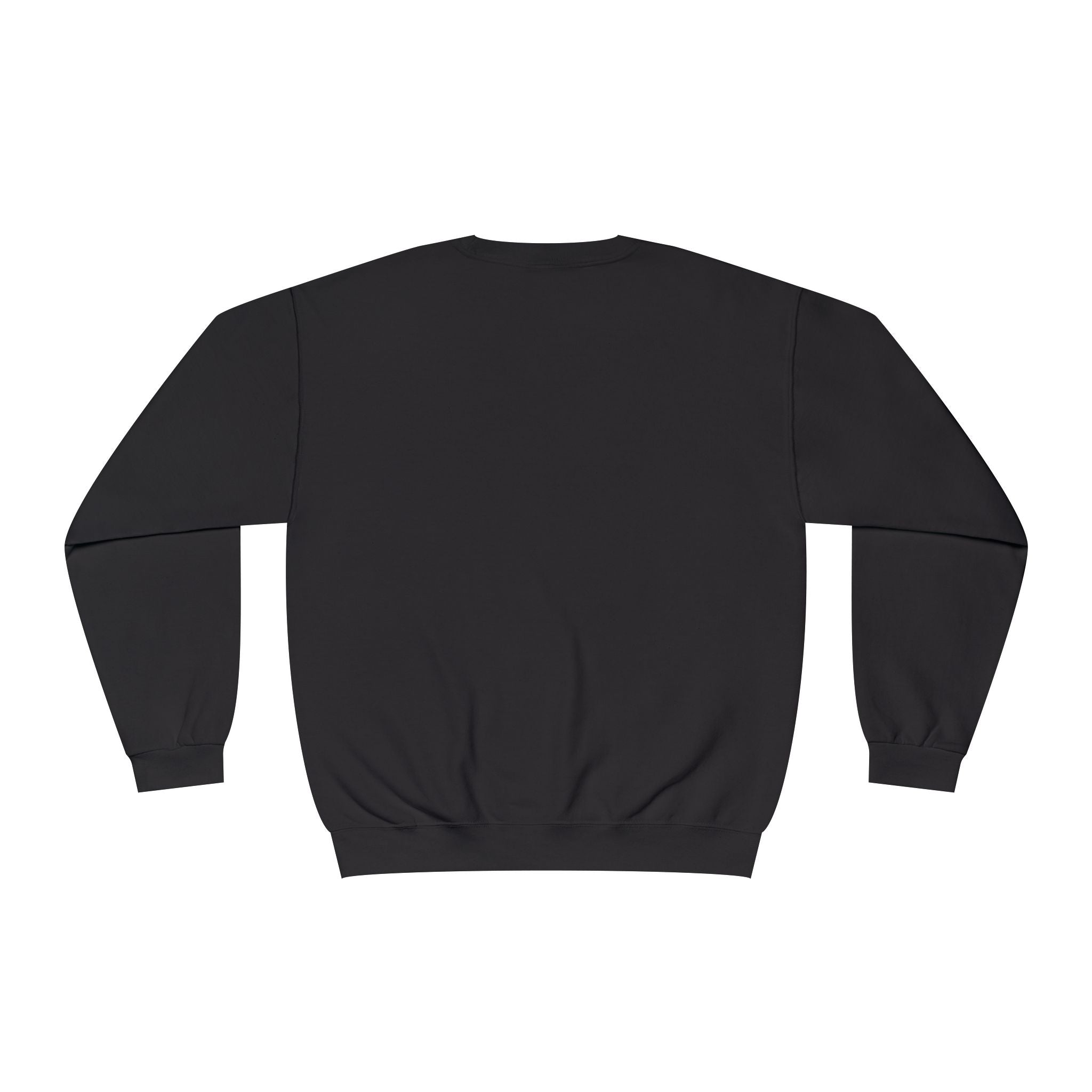 Black sweatshirt on a white background